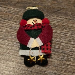 Handmade Snowman Christmas Holiday Ornament, Pin, Stocking Stuffer